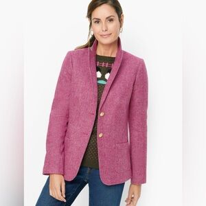 CLASSIC SHETLAND BLAZER - DONEGAL - BRIGHT PINK
